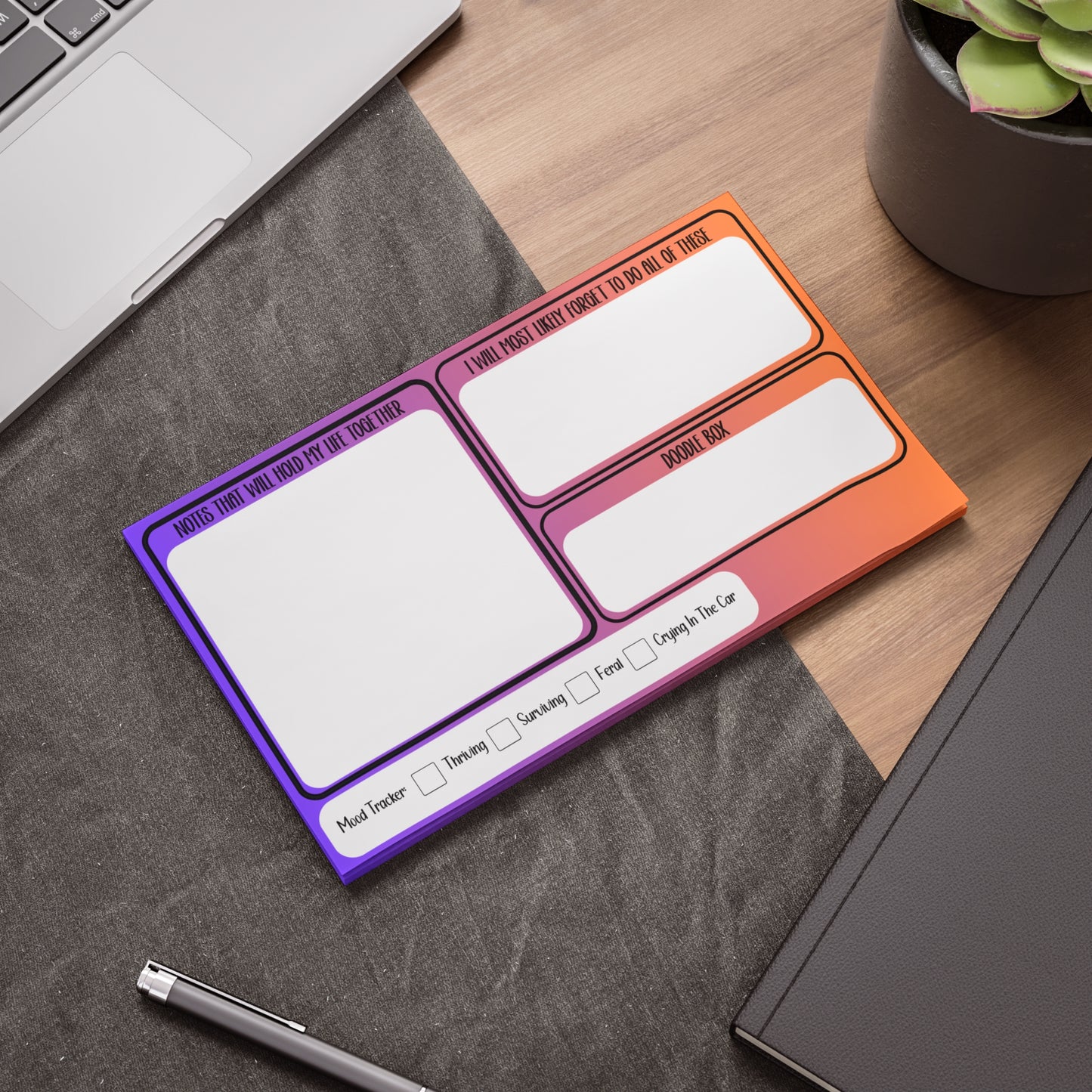 Funny ADHD Post-it® Note Pads for Neurodivergent Minds