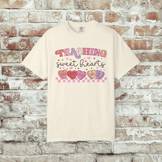 Teaching Sweet Hearts T-Shirt — Teacher Valentine Candy Hearts Tee