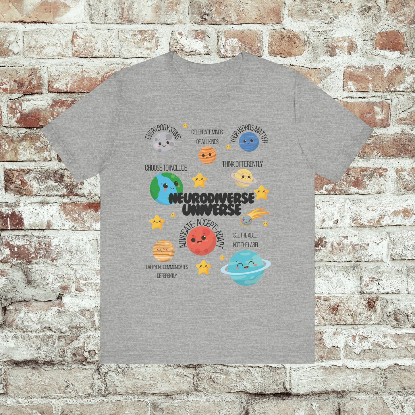 Neurodiverse Universe Shirt | Autism Acceptance Shirt | Mental Health Awareness | Choose to Include Tee
