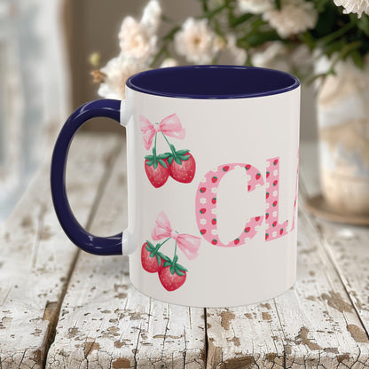 Clara Personalized Strawberry Mug