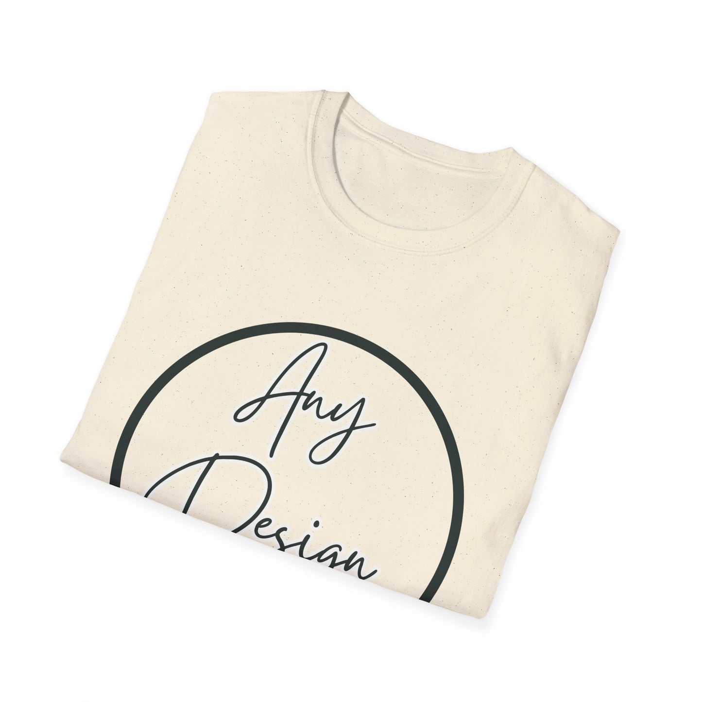 Customizable Unisex Soft-Style Graphic T-Shirt