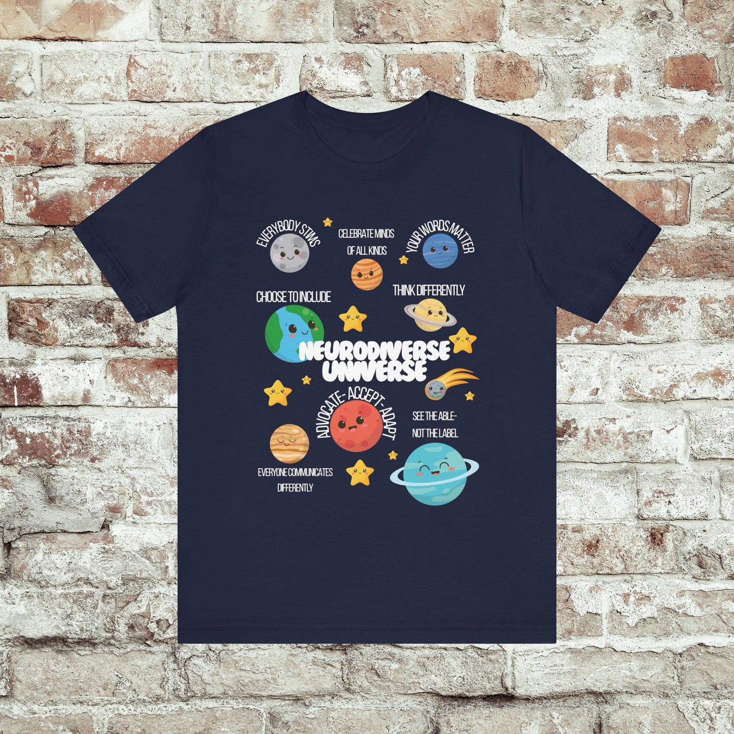 Neurodiverse Universe Shirt | Autism Acceptance Shirt | Mental Health Awareness | Choose to Include Tee