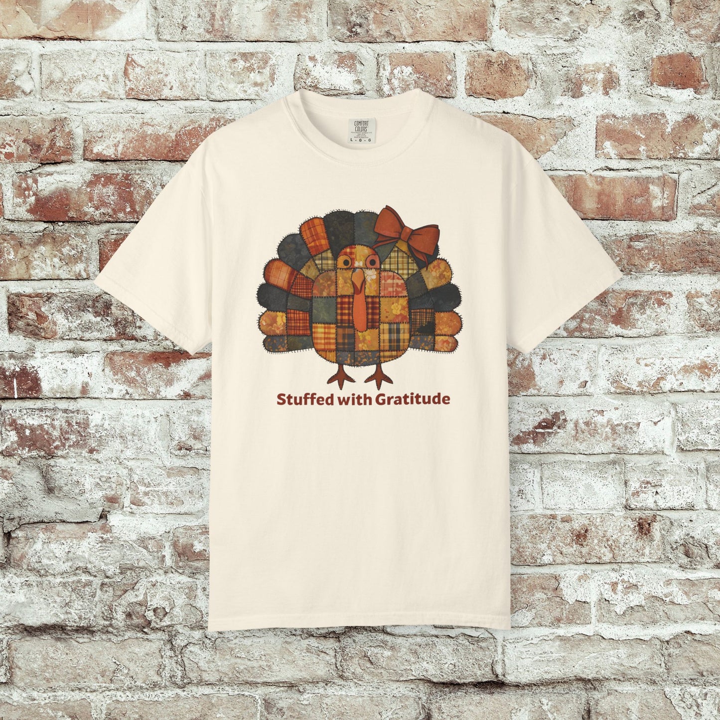 Thanksgiving Turkey Patchwork Unisex T-shirt