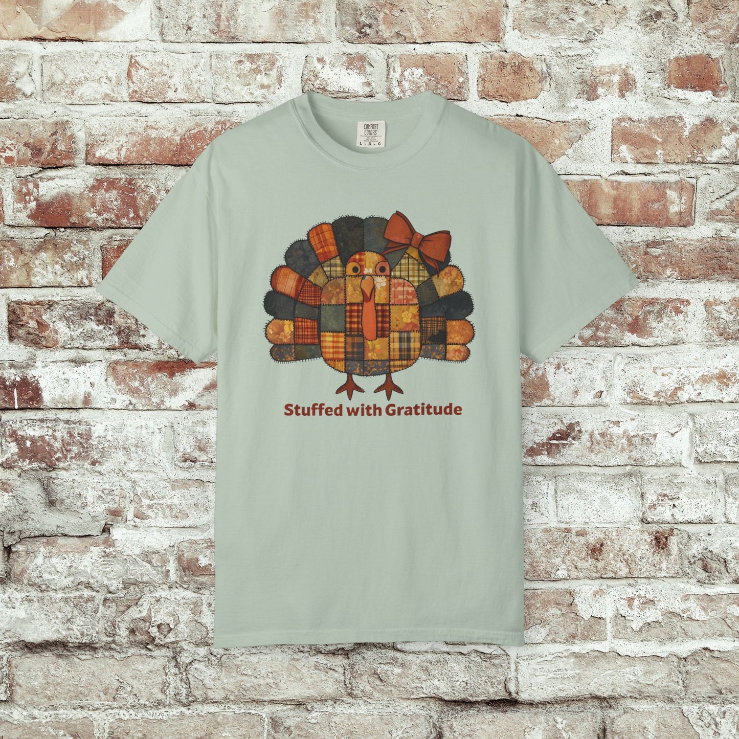 Thanksgiving Turkey Patchwork Unisex T-shirt