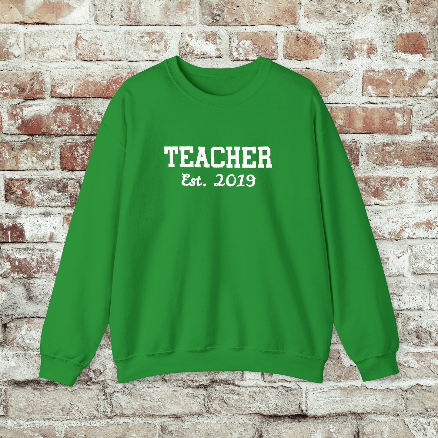 Embroidered Teacher Established (Custom Date) Sweatshirt