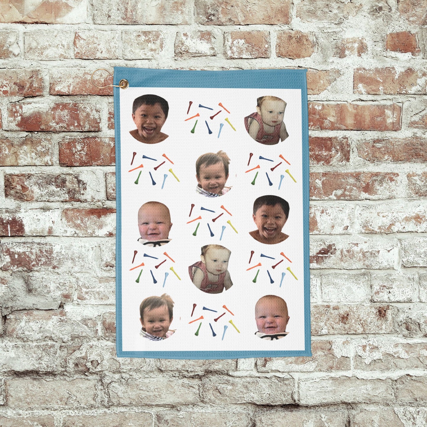 Personalized Golf Towel with Your Kids or Pets Face