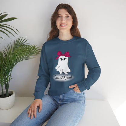 Just A Ghoul Ghost Crewneck Sweatshirt