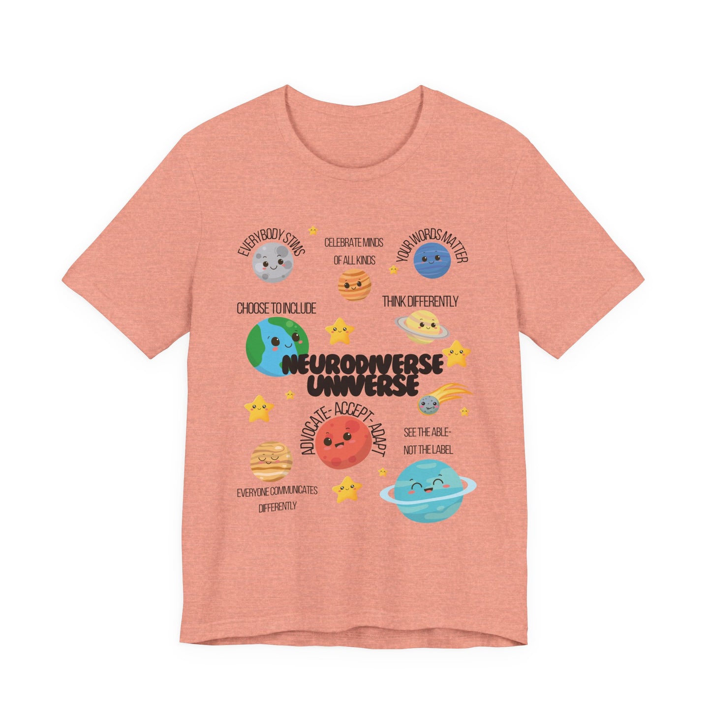 Neurodiverse Universe Shirt | Autism Acceptance Shirt | Mental Health Awareness | Choose to Include Tee