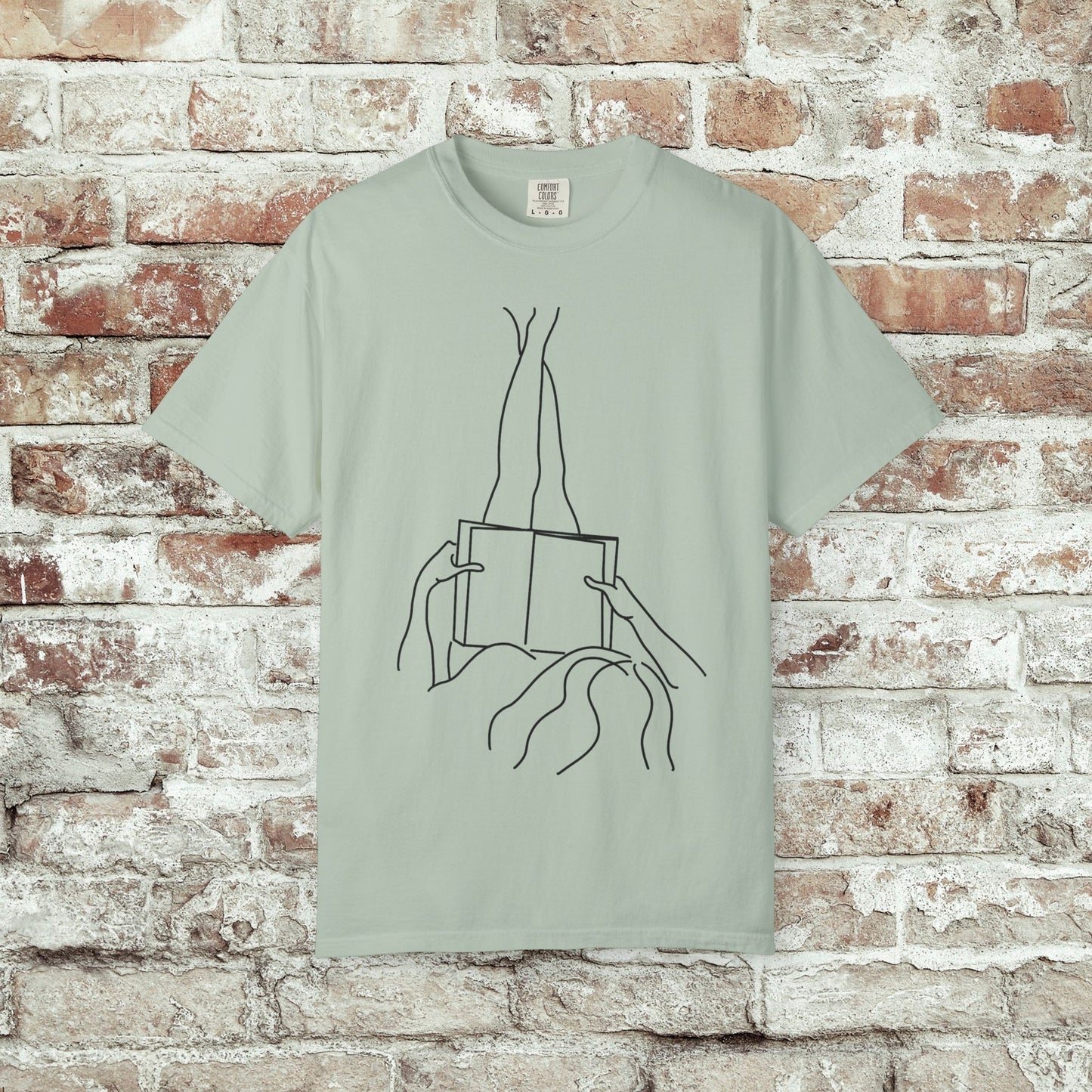 Reader Comfort Colors T-shirt - Feet Up Design