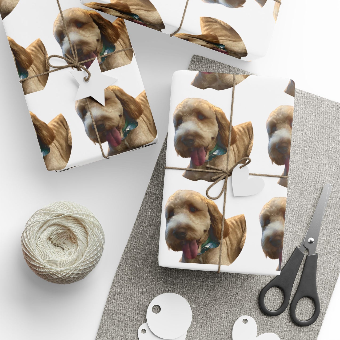 Custom Pet Photo Wrapping Paper with Your Cat, Dog, Hamster, Bird, etc.