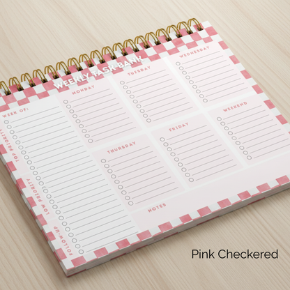 Spiral Bound Undated Weekly Task Bank
