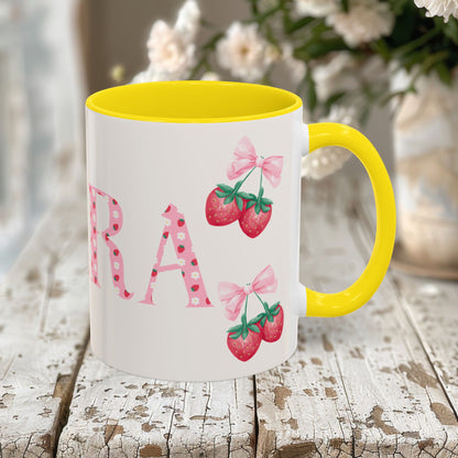 Clara Personalized Strawberry Mug