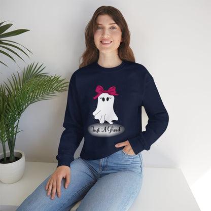 Just A Ghoul Ghost Crewneck Sweatshirt