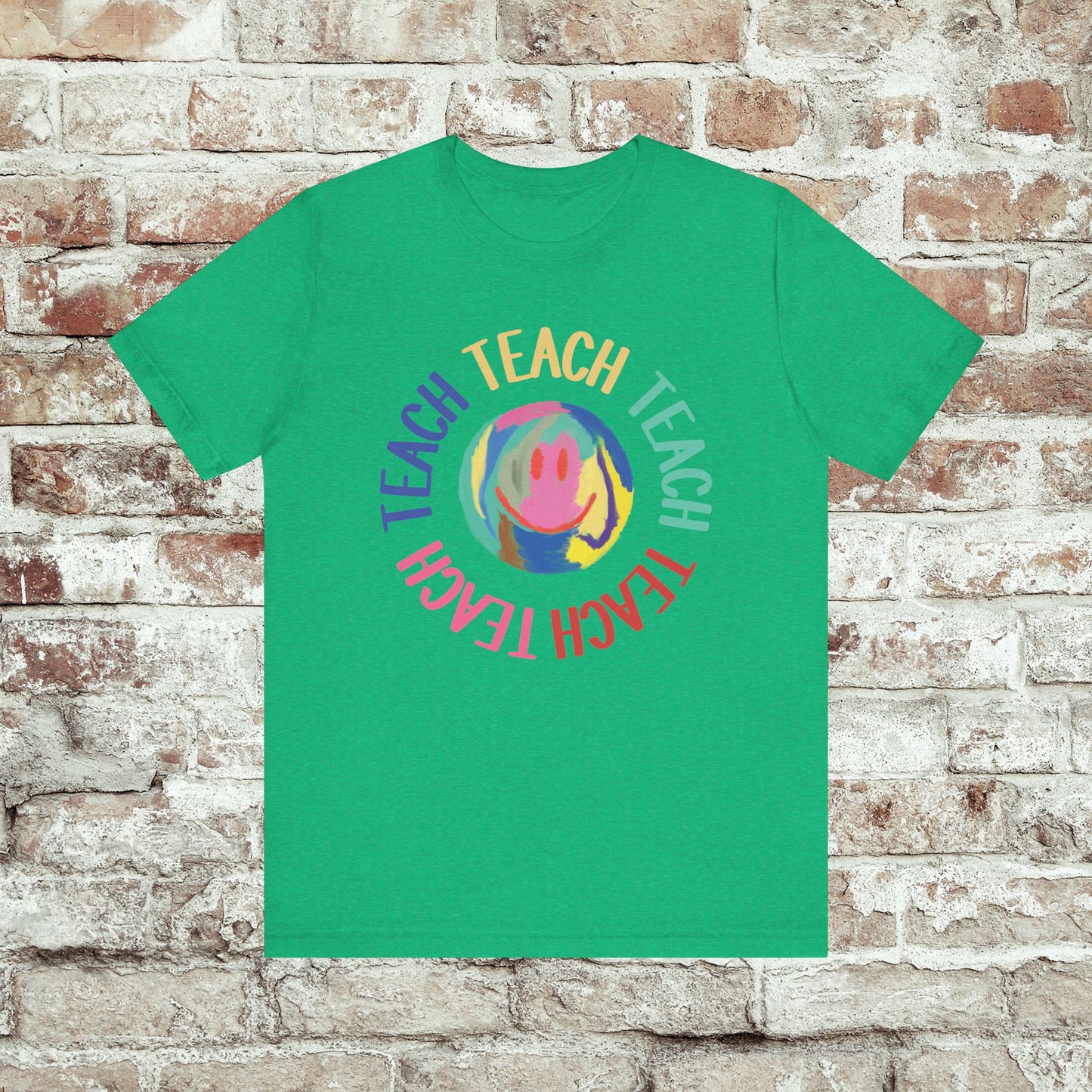 Unisex Soft-Style Teach Teach Teach Shirt for Teachers