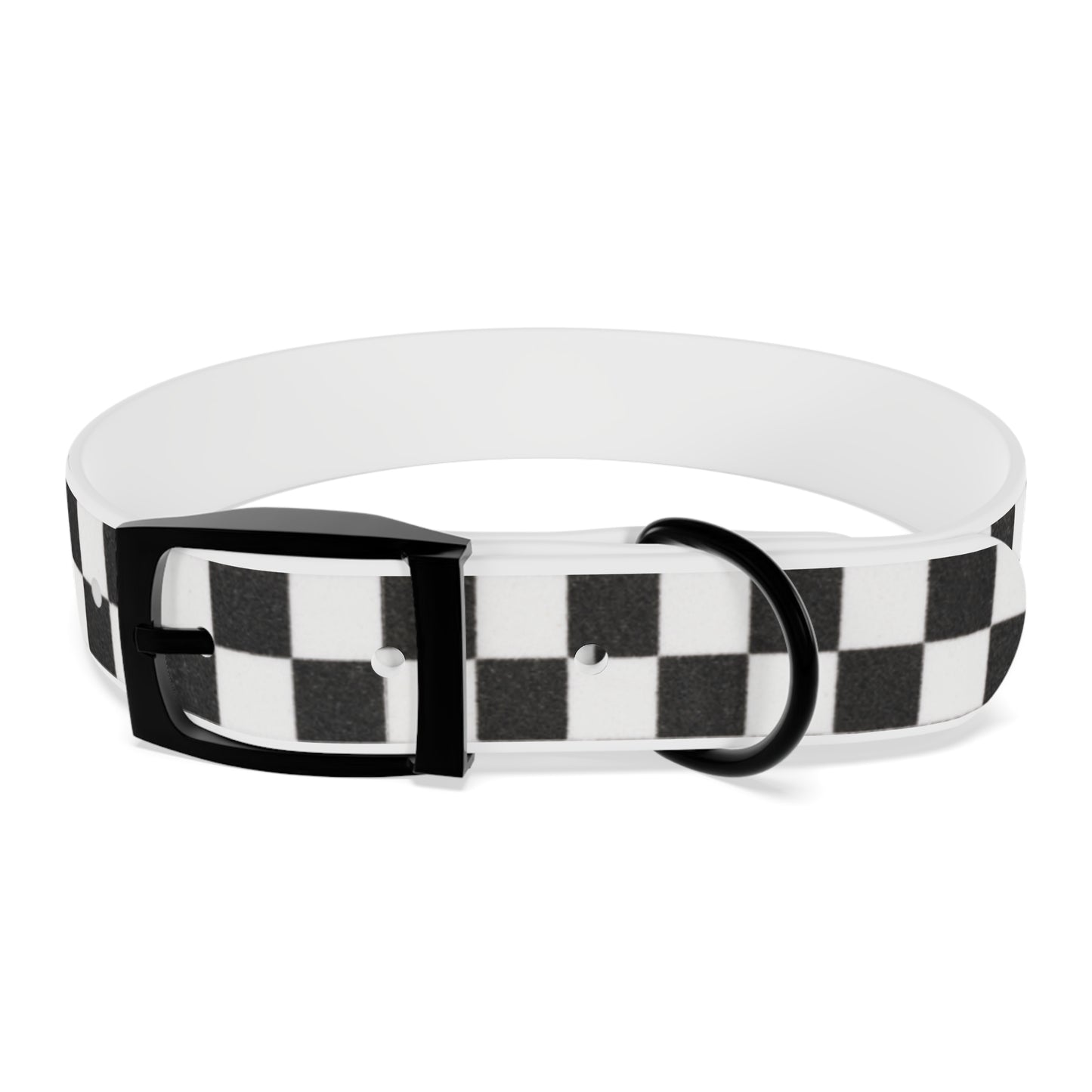 Personalized Checkered Dog Collar