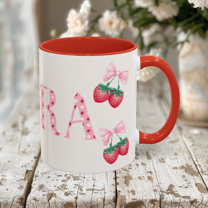 Clara Personalized Strawberry Mug