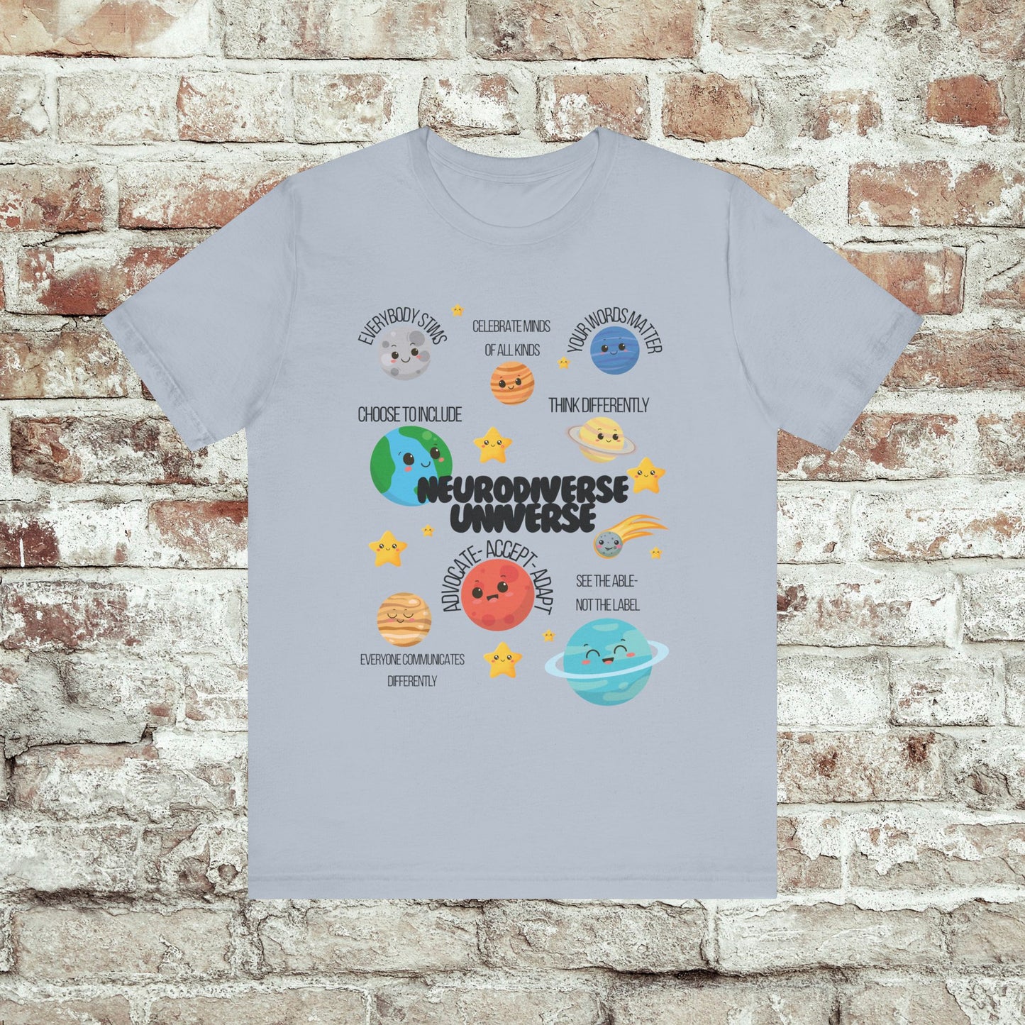 Neurodiverse Universe Shirt | Autism Acceptance Shirt | Mental Health Awareness | Choose to Include Tee
