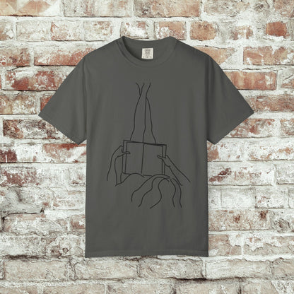 Reader Comfort Colors T-shirt - Feet Up Design