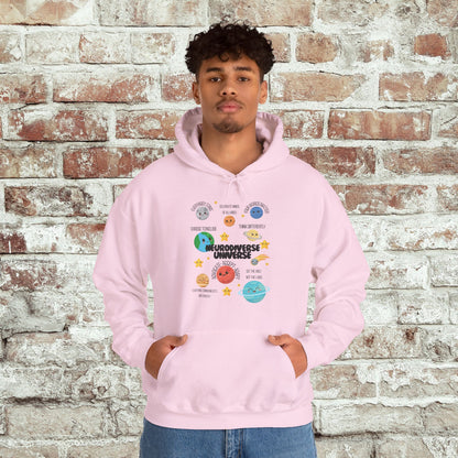 Neurodiverse Universe Unisex Hoodie, Inclusive Sweatshirt, Gift for Neurodiversity Awareness, Choose To Include, Teacher Parent Mom Dad Kid