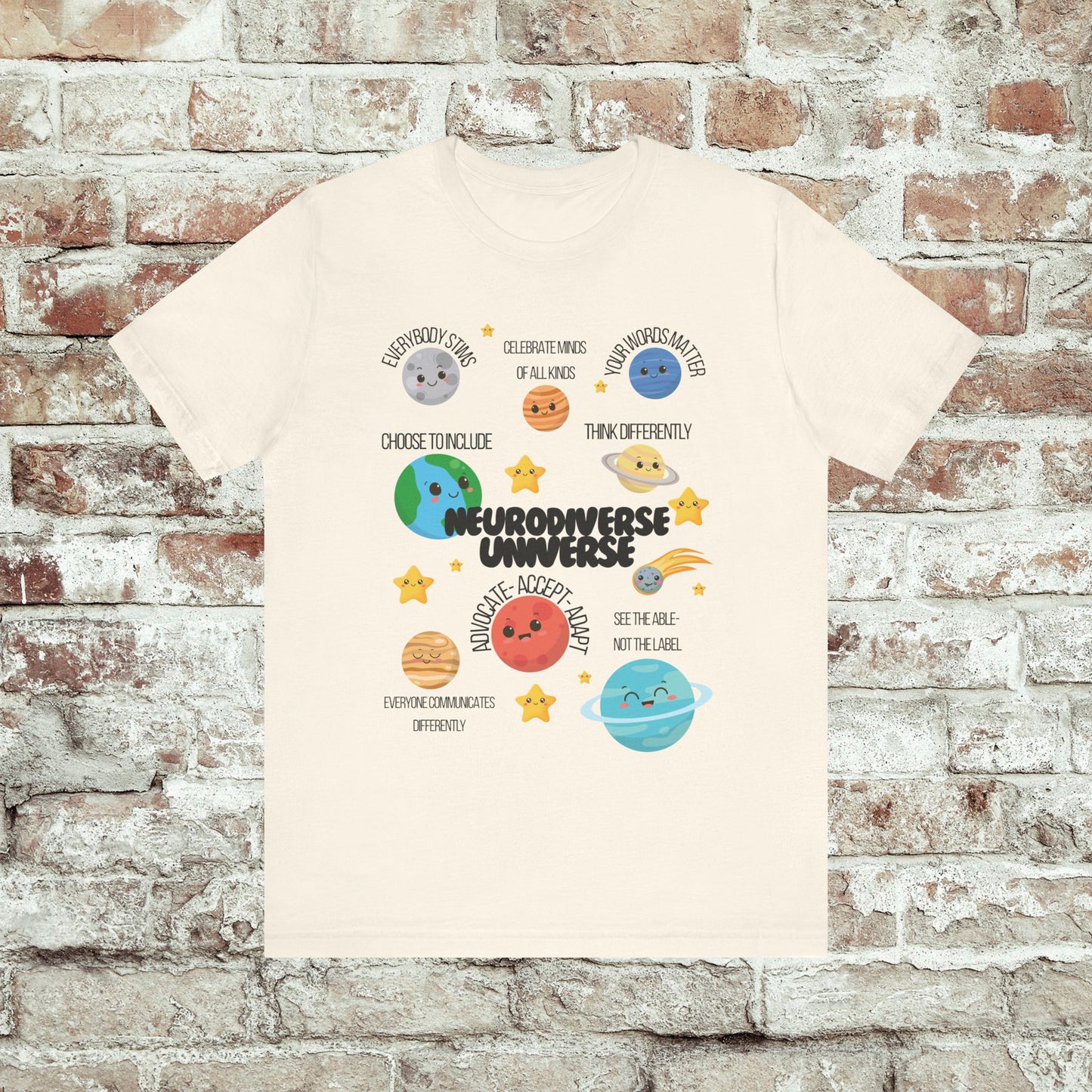 Neurodiverse Universe Shirt | Autism Acceptance Shirt | Mental Health Awareness | Choose to Include Tee