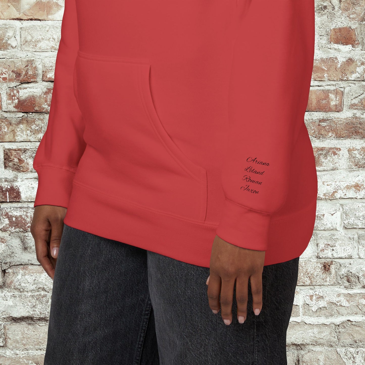 Personalized Embroidered Mama Hoodie with Kids Names