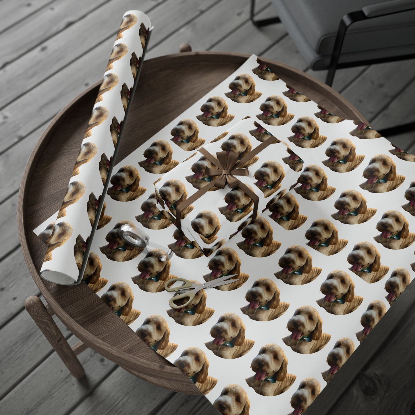 Custom Pet Photo Wrapping Paper with Your Cat, Dog, Hamster, Bird, etc.