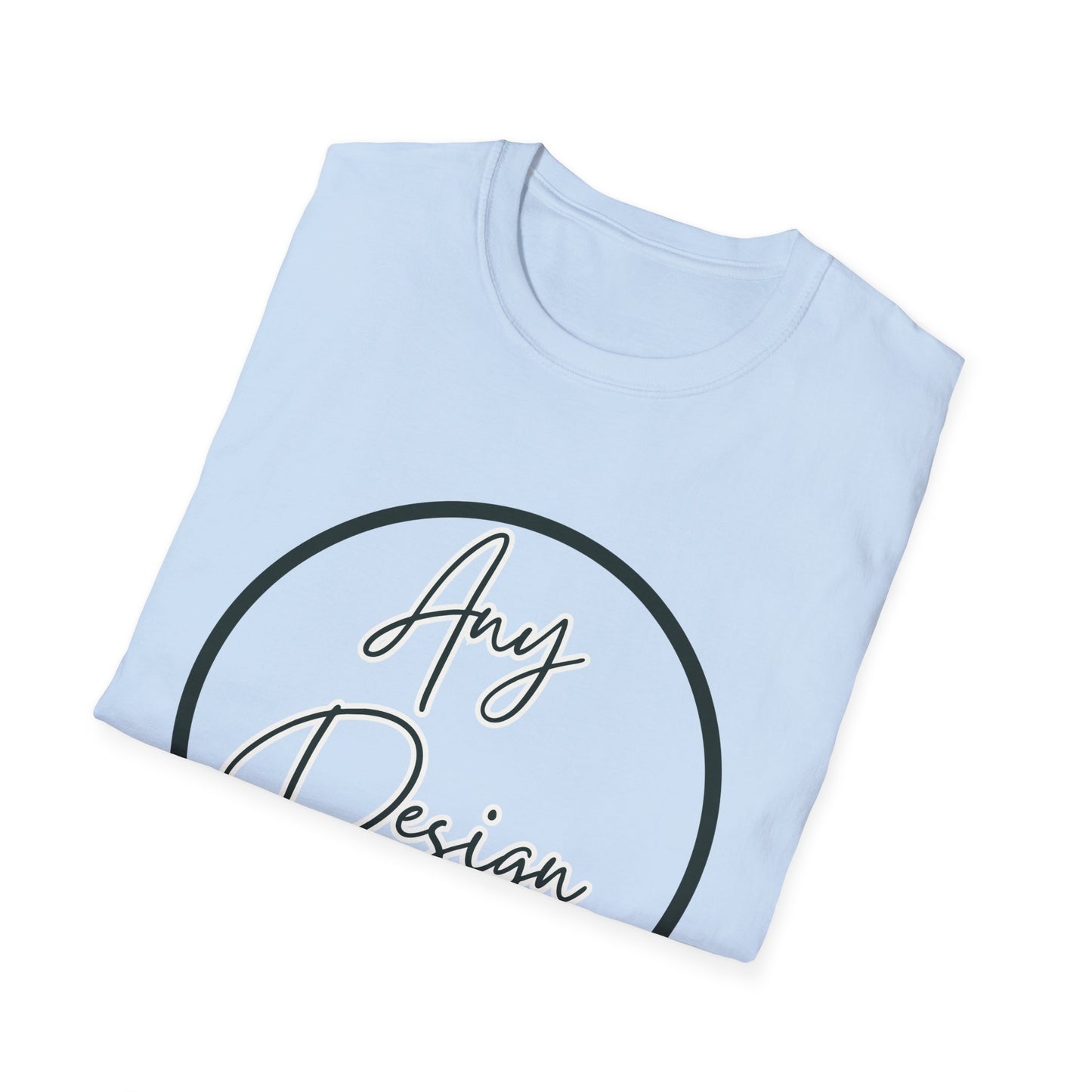 Customizable Unisex Soft-Style Graphic T-Shirt