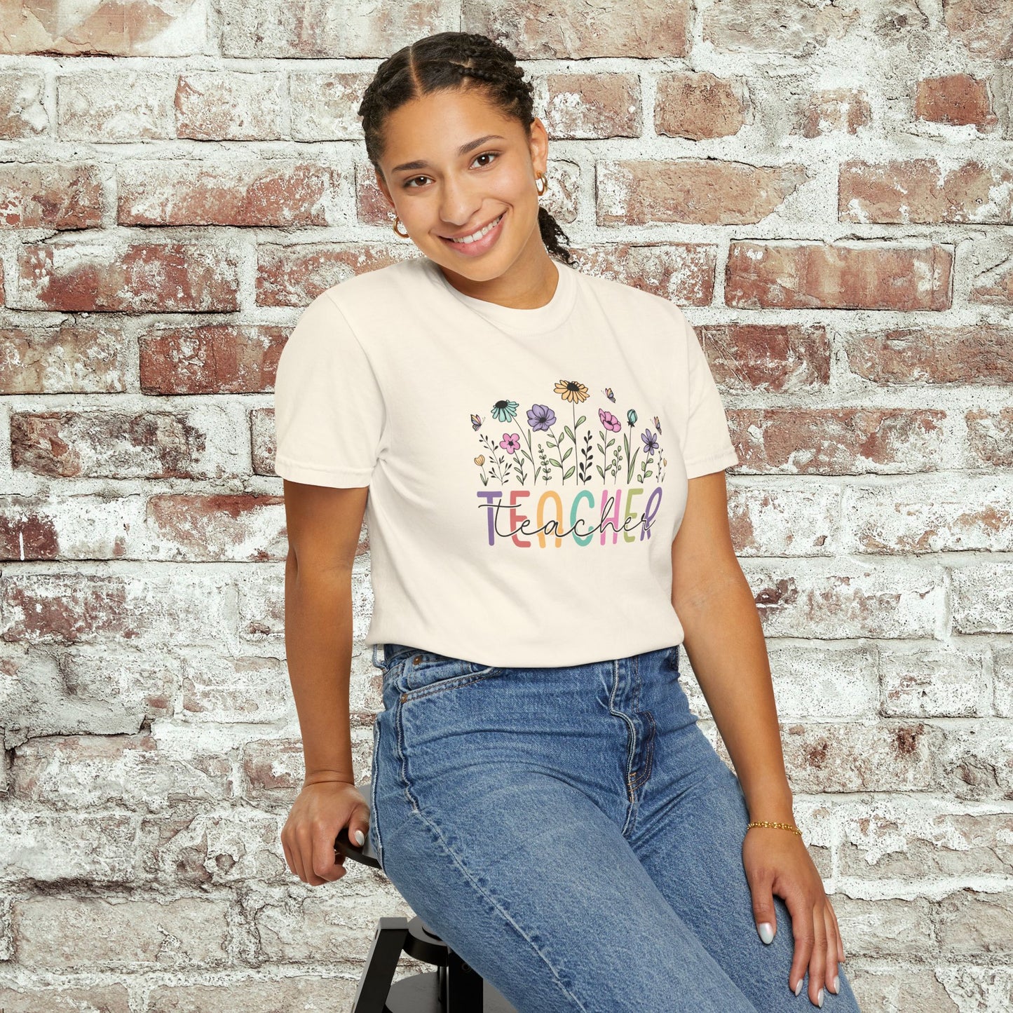 Wildflower Teacher Comfort Colors T-Shirt