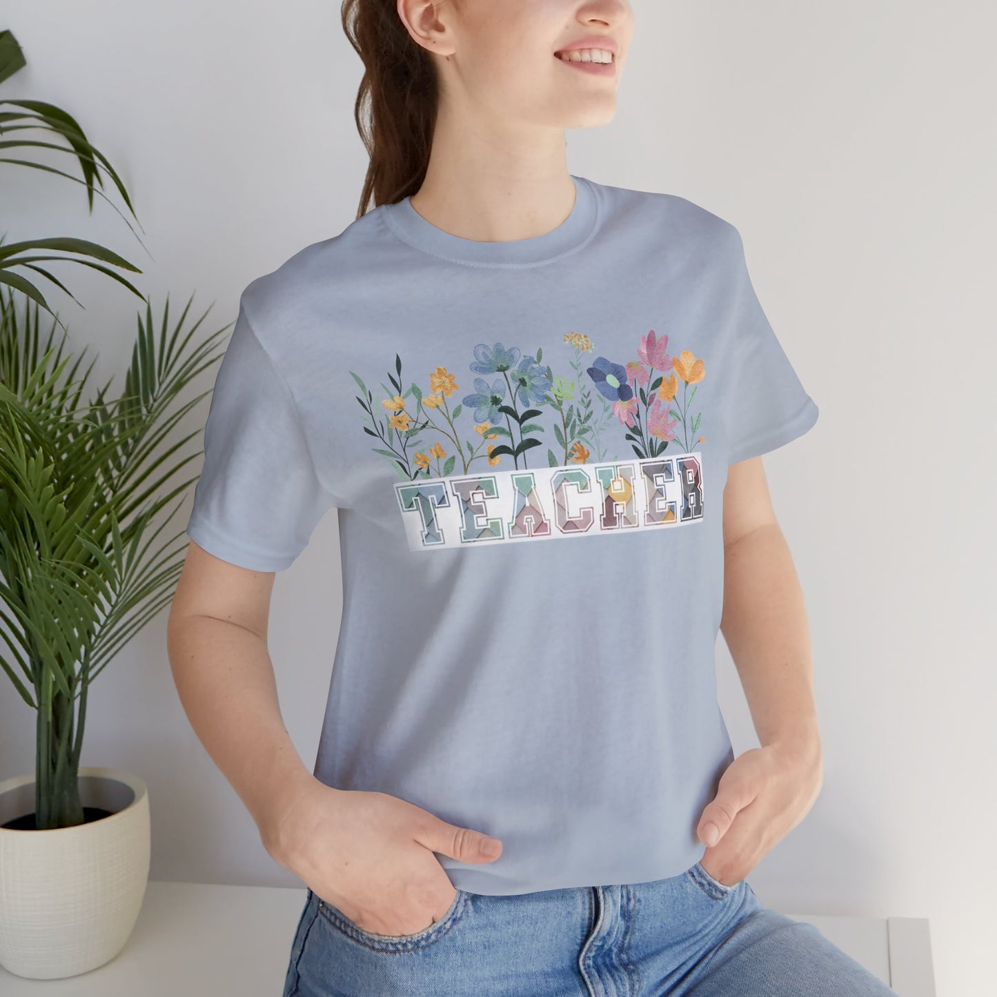 Floral Unisex Soft-Style Teacher Appreciation Tee