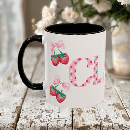 Clara Personalized Strawberry Mug
