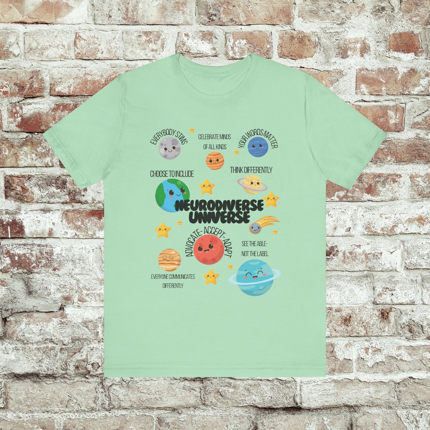 Neurodiverse Universe Shirt | Autism Acceptance Shirt | Mental Health Awareness | Choose to Include Tee