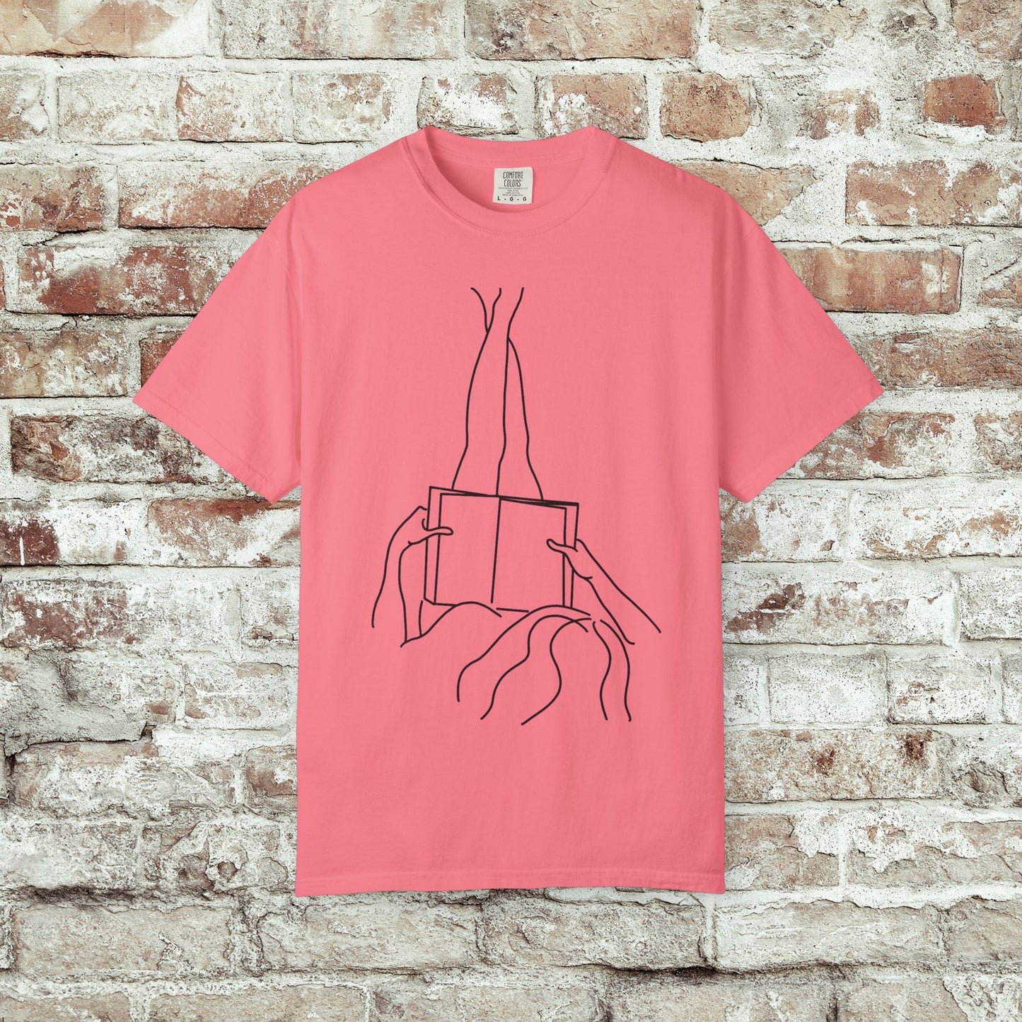 Reader Comfort Colors T-shirt - Feet Up Design