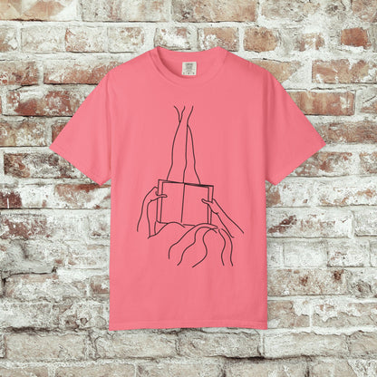 Reader Comfort Colors T-shirt - Feet Up Design