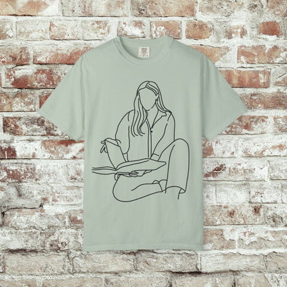 Line Art Book Lover T-shirt