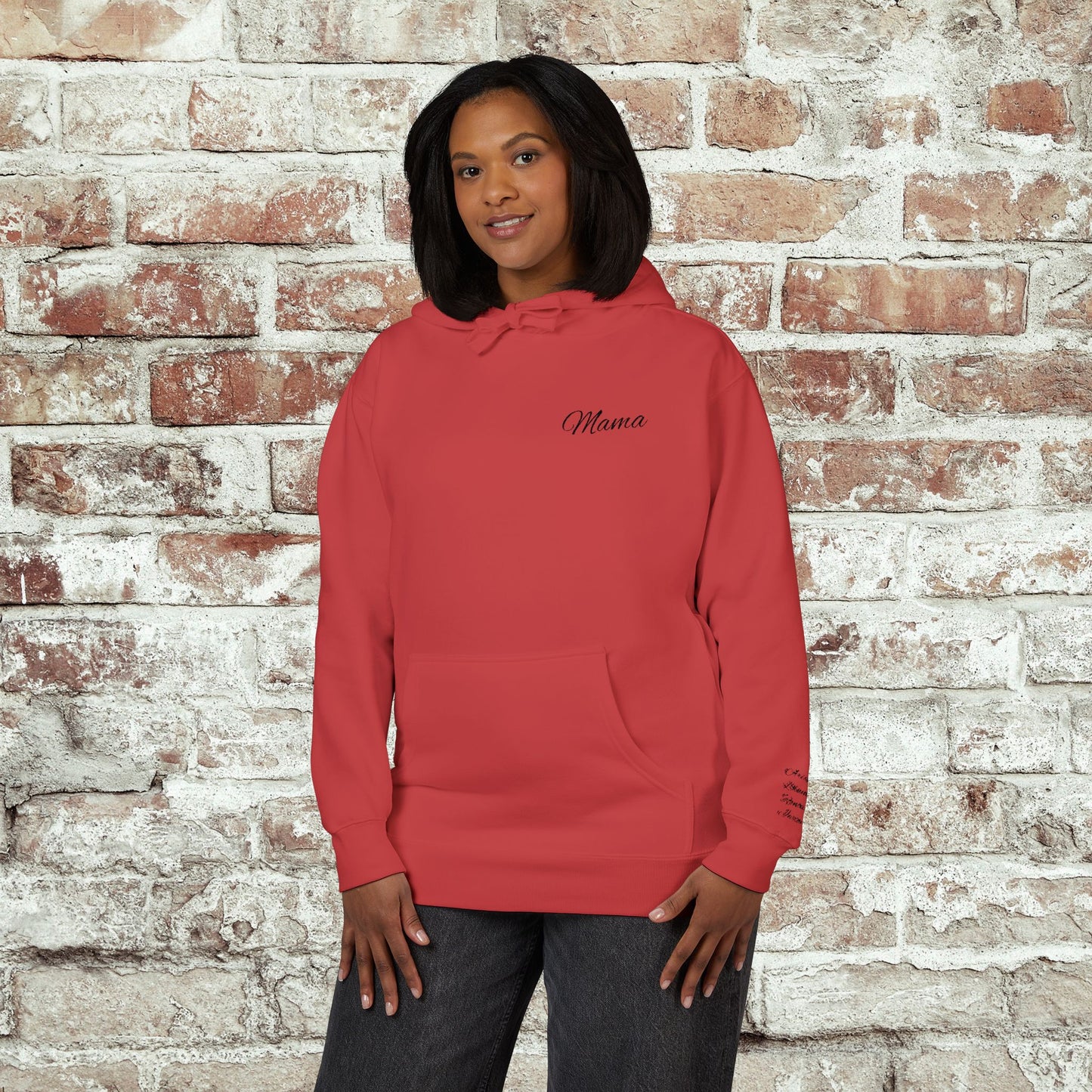 Personalized Embroidered Mama Hoodie with Kids Names