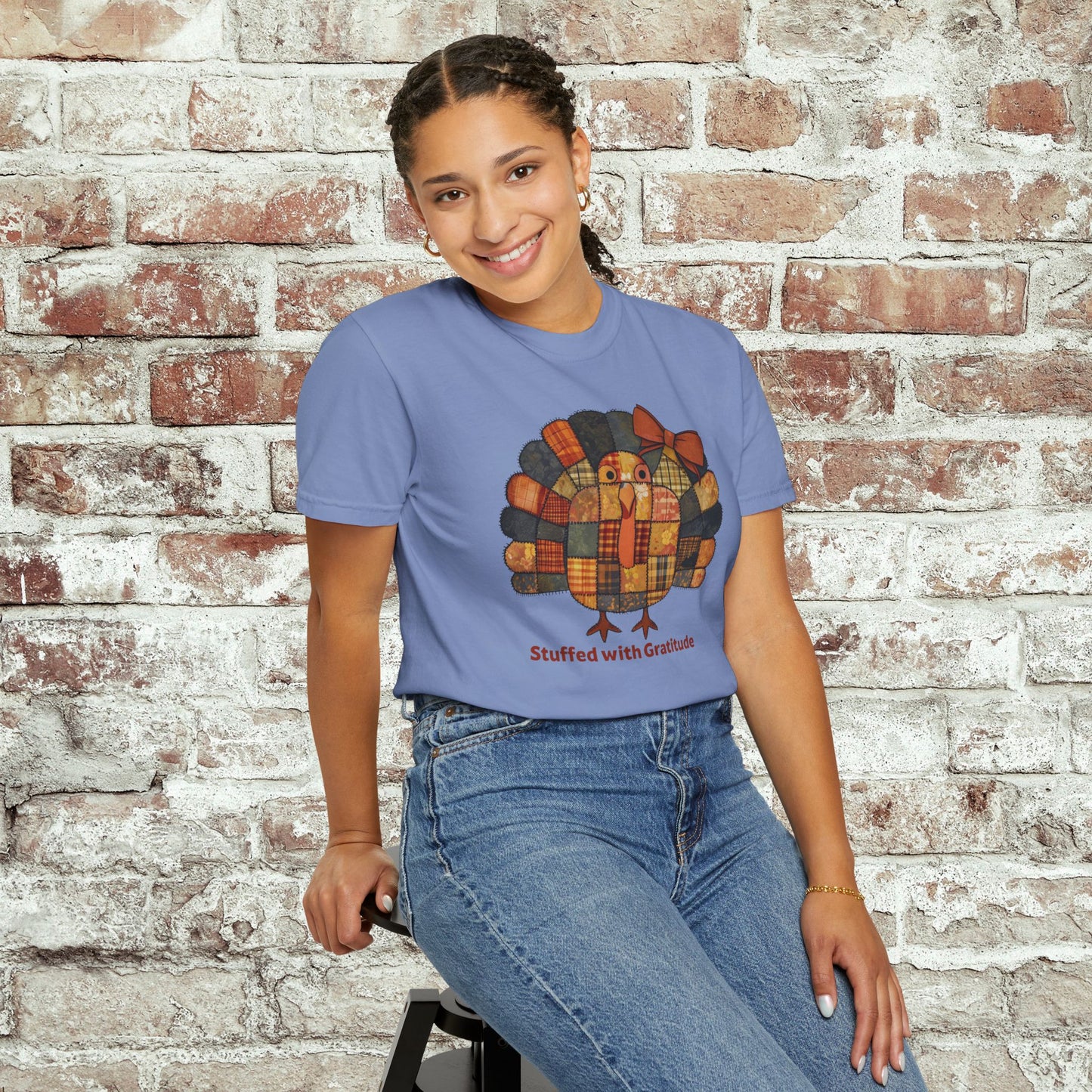 Thanksgiving Turkey Patchwork Unisex T-shirt