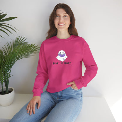 I Can't I'm Booked- EMBROIDERED Crewneck Sweatshirt