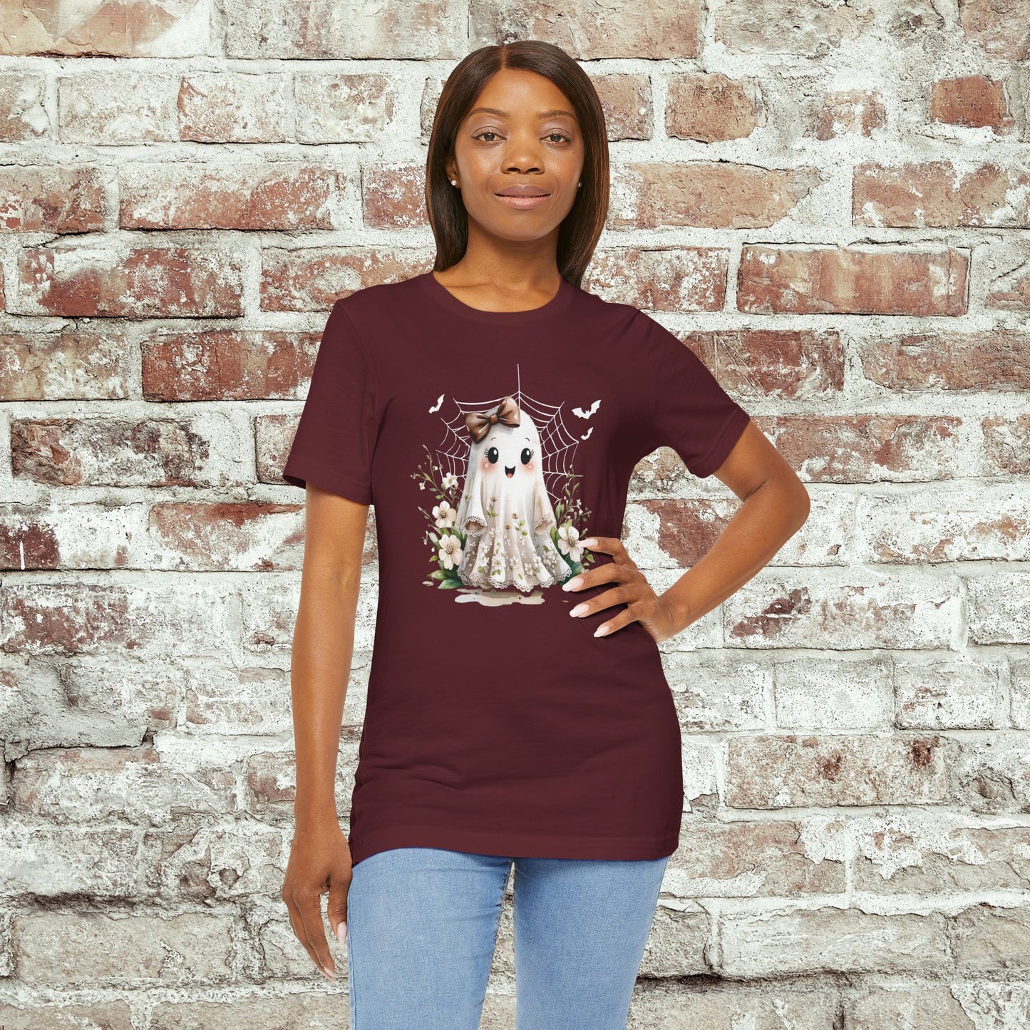 Sweet Spooky Ghost Floral Tee