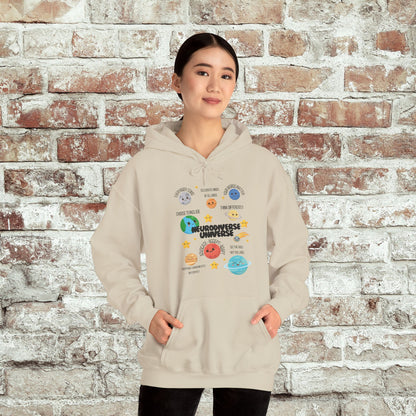 Neurodiverse Universe Unisex Hoodie, Inclusive Sweatshirt, Gift for Neurodiversity Awareness, Choose To Include, Teacher Parent Mom Dad Kid