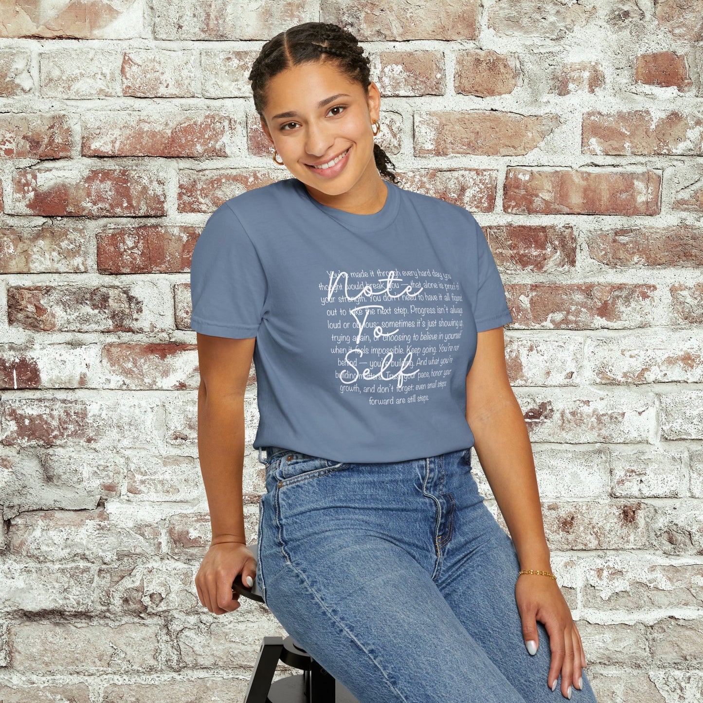 Note to Self Unisex T-Shirt - Motivational Quote Tee, Mental Health Reminder Shirt