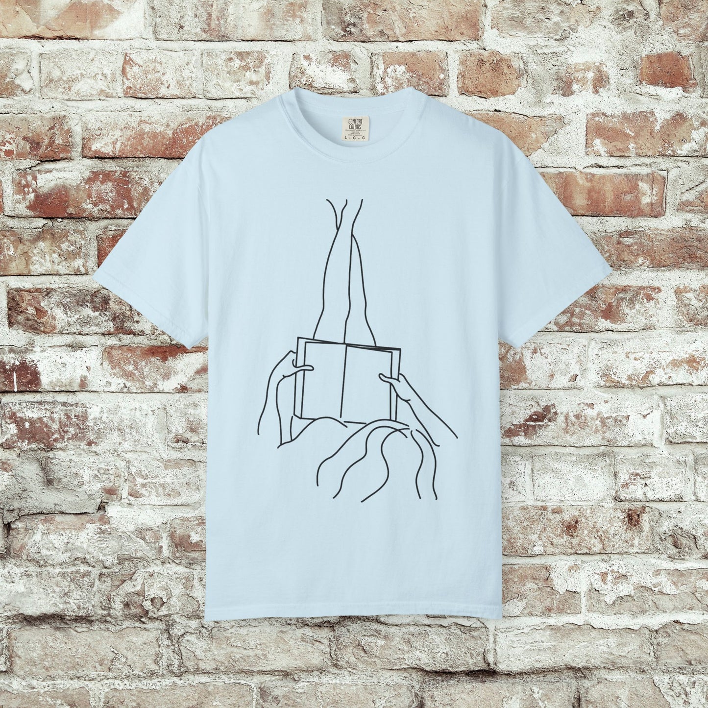 Reader Comfort Colors T-shirt - Feet Up Design