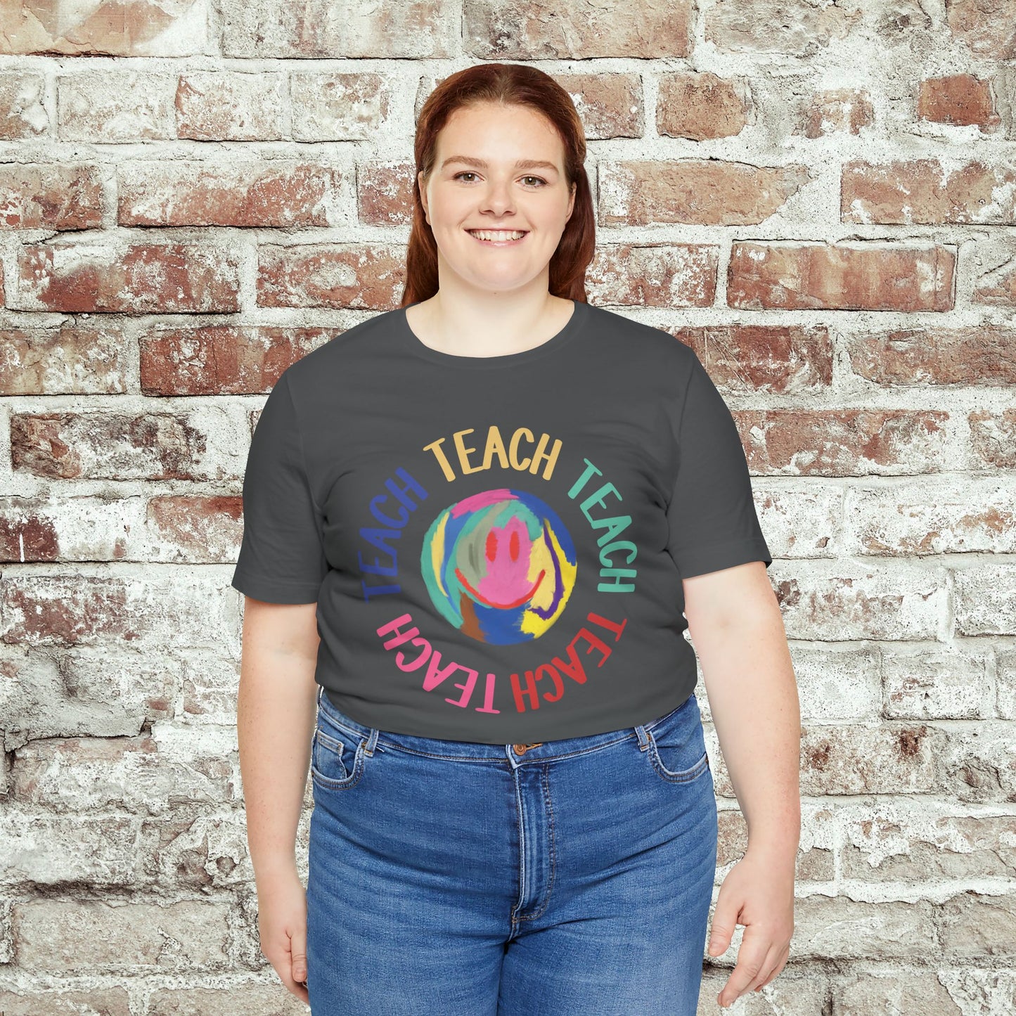 Unisex Soft-Style Teach Teach Teach Shirt for Teachers