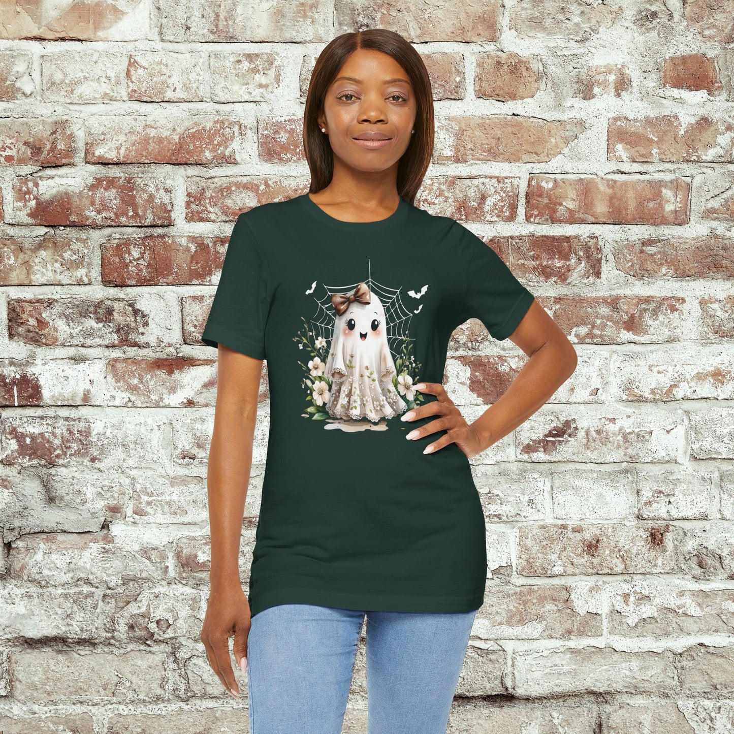 Sweet Spooky Ghost Floral Tee