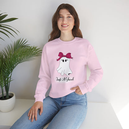 Just A Ghoul Ghost Crewneck Sweatshirt