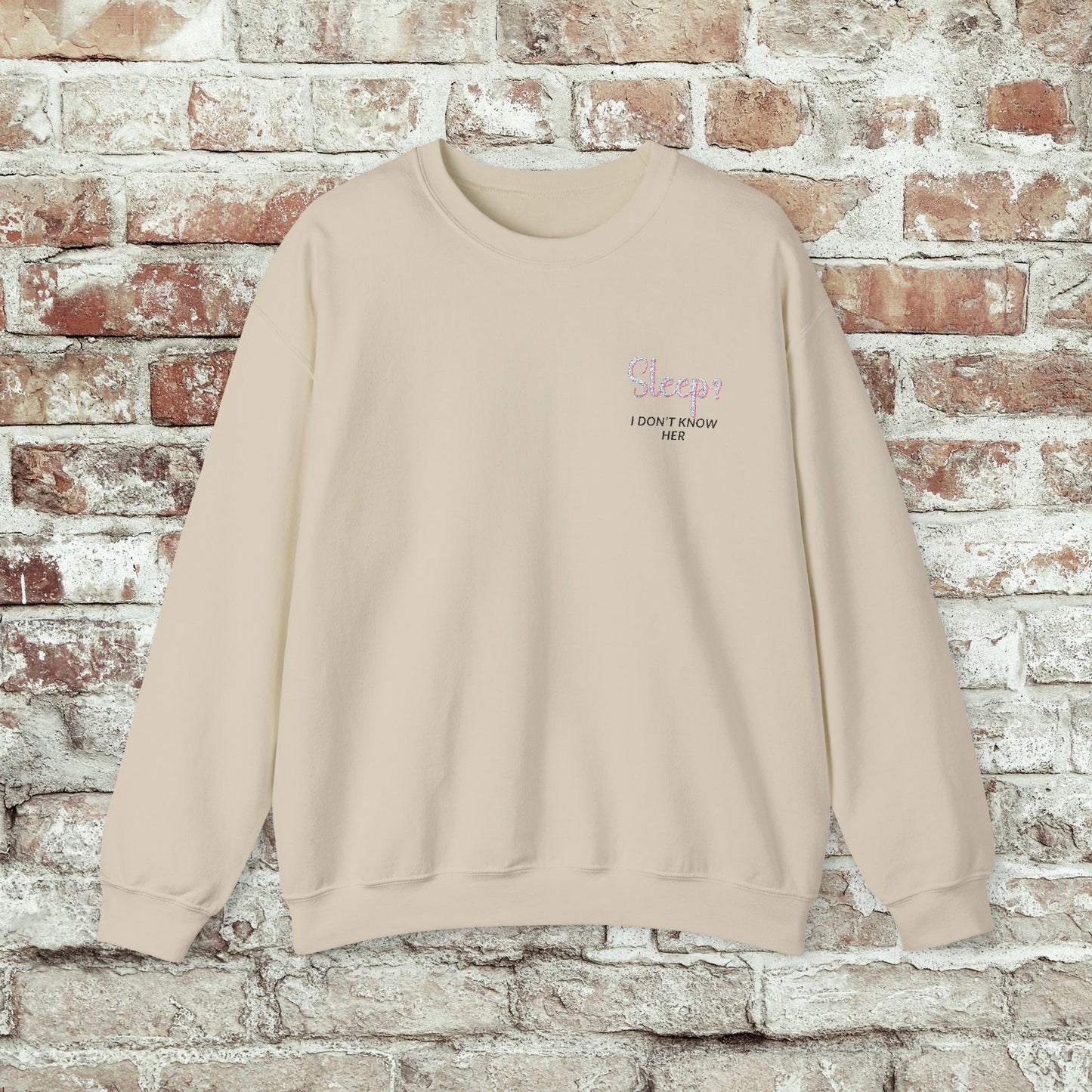 Embroidered Funny Tired Mom Sweatshirt