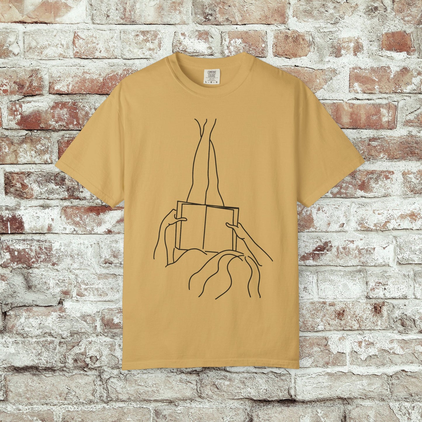 Reader Comfort Colors T-shirt - Feet Up Design