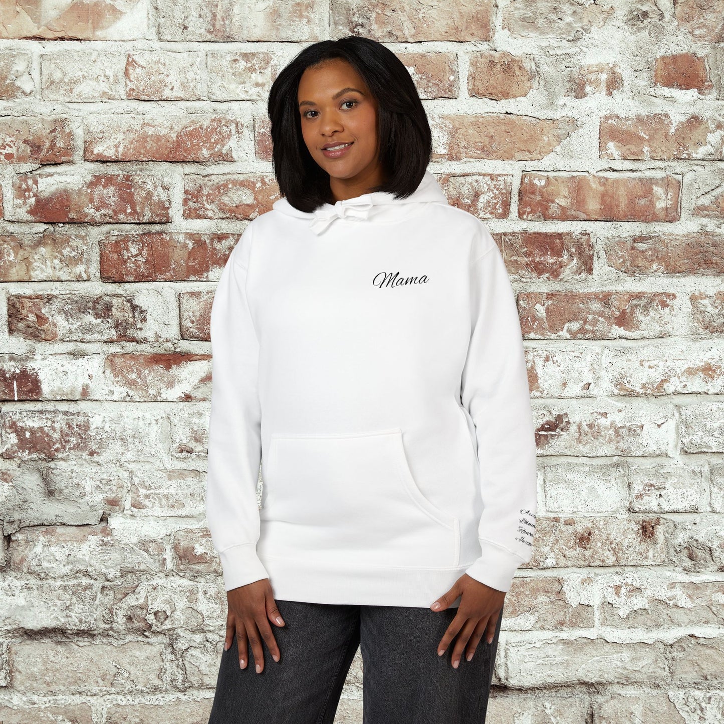 Personalized Embroidered Mama Hoodie with Kids Names