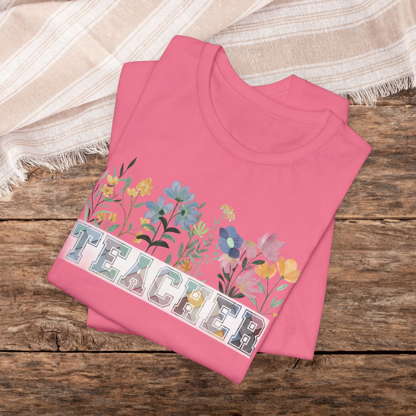 Floral Unisex Soft-Style Teacher Appreciation Tee
