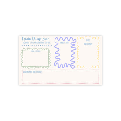 Brain Dump Zone Post-it® Note Pads
