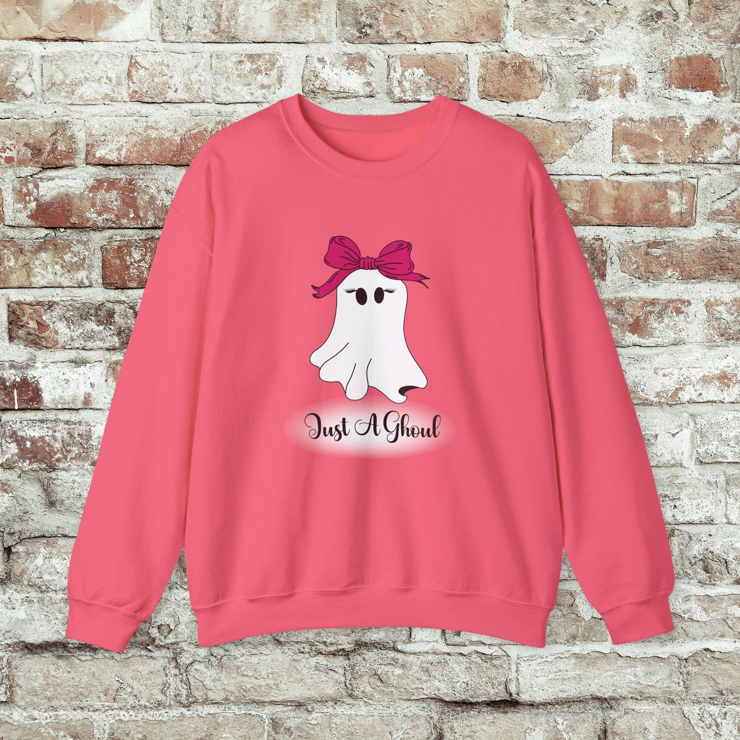 Just A Ghoul Ghost Crewneck Sweatshirt